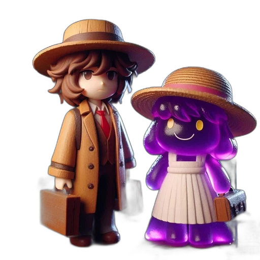 hat, 3d render, concept art, two transparent PNG cut-out
