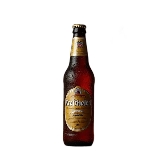 bottle, food, crown, 3d render transparent PNG cut-out