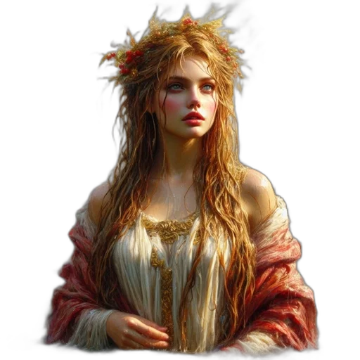 crown, dress, face, jewelry transparent PNG cut-out