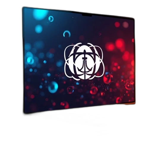 3d render, network, website, screen transparent PNG cut-out