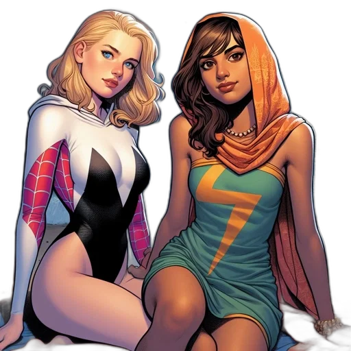 comic book art, concept art, cartoon, fantasy art transparent PNG cut-out