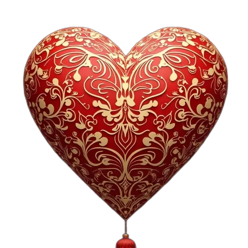 jewelry, photorealistic, 3d render, red transparent PNG cut-out