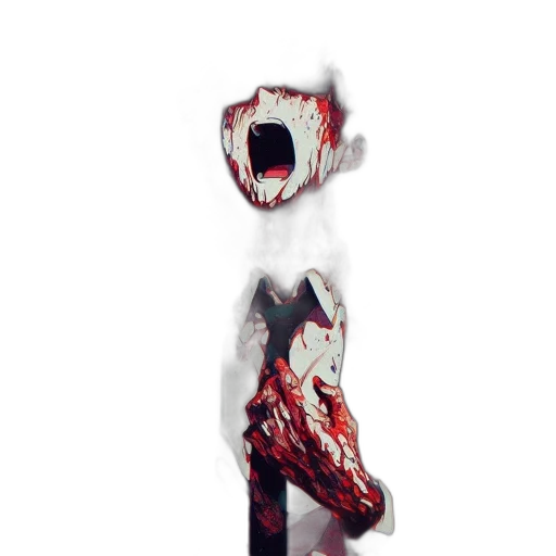 mask, creature, staff, weapon transparent PNG cut-out
