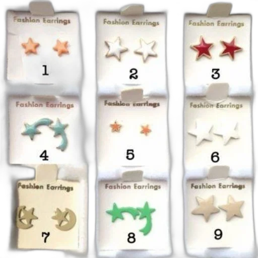 jewelry, earth tones, display, nine transparent PNG cut-out