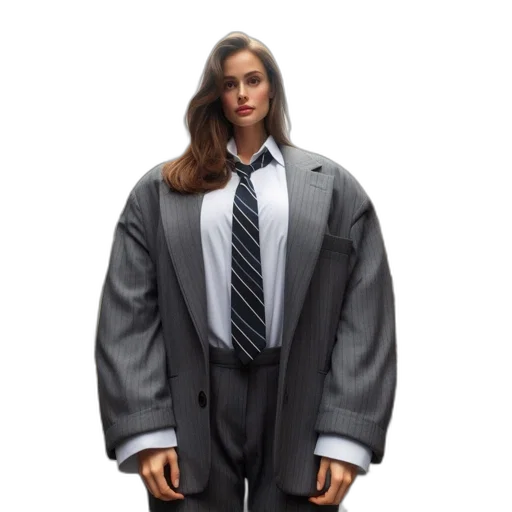 jacket, dress, robot, staff transparent PNG cut-out