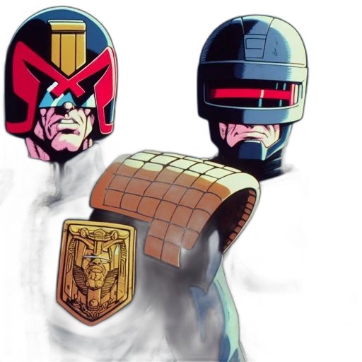robot, mask, concept art, comic book art transparent PNG cut-out