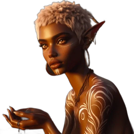 face, staff, dragon, jewelry transparent PNG cut-out