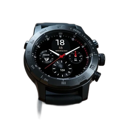 3d render, garmin, feno, titanium transparent PNG cut-out