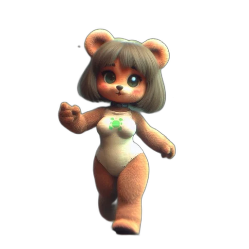 creature, animal, staff, 3d render transparent PNG cut-out