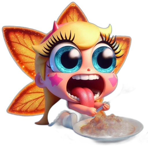 food, creature, animal, 3d render transparent PNG cut-out
