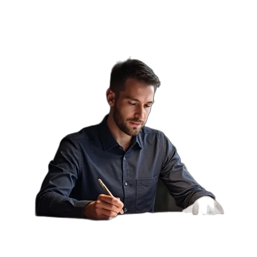staff, jacket, furniture, face transparent PNG cut-out