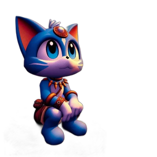 staff, animal, crown, 3d render transparent PNG cut-out