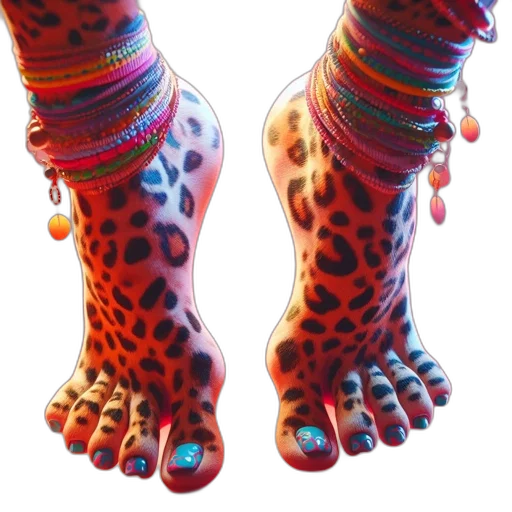 shoes, jewelry, animal, 3d render transparent PNG cut-out
