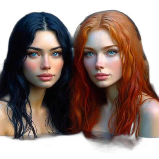 jewelry, face, fantasy art, photorealistic transparent PNG cut-out