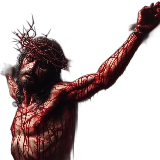 photorealistic, illustration, jesus, christ transparent PNG cut-out