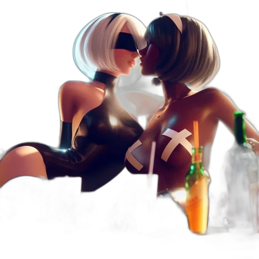 bottle, robot, mask, concept art transparent PNG cut-out