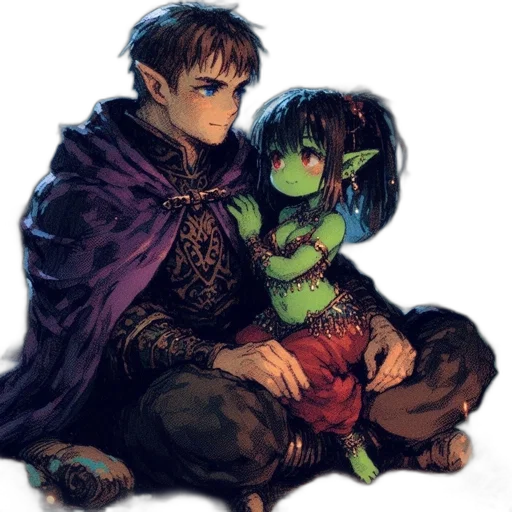 fantasy art, watercolor, pixel art, concept art transparent PNG cut-out