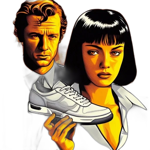 shoes, comic book art, photorealistic, concept art transparent PNG cut-out