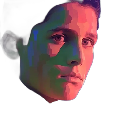 face, mask, robot, photorealistic transparent PNG cut-out