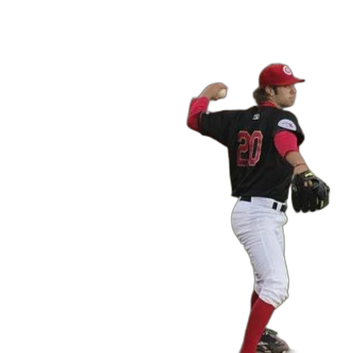 baseball, player, wearing, number transparent PNG cut-out