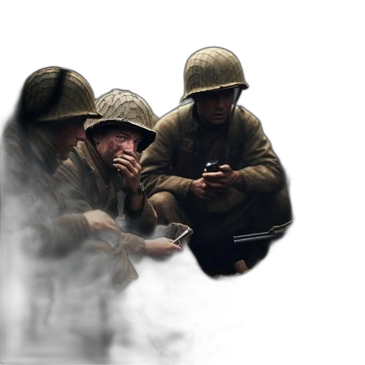 hat, weapon, face, jacket transparent PNG cut-out