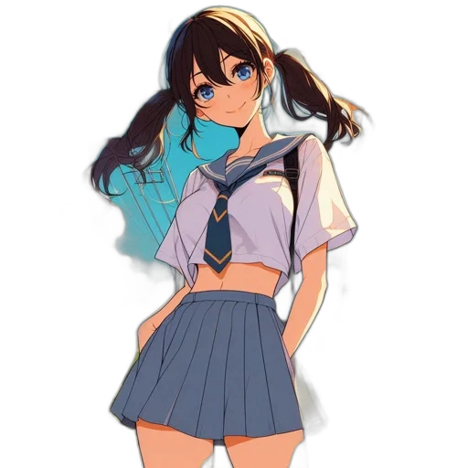 dress, jacket, staff, weapon transparent PNG cut-out