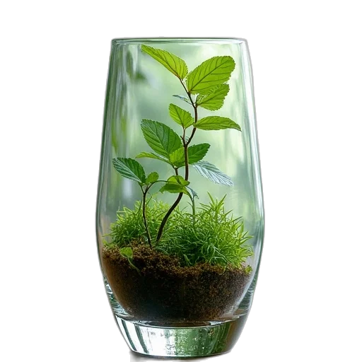 bottle, tree, photorealistic, 3d render transparent PNG cut-out