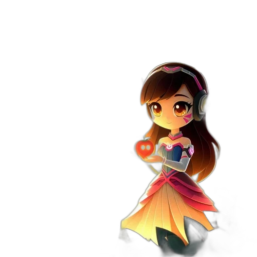dress, 3d render, cartoon, fantasy art transparent PNG cut-out