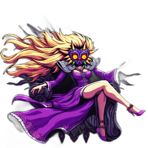 mask, dress, crown, staff transparent PNG cut-out