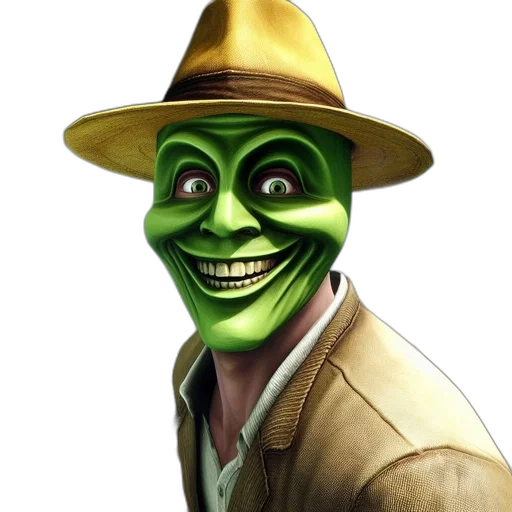 mask, face, hat, staff transparent PNG cut-out