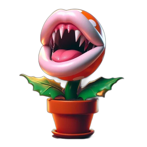 flower, creature, face, animal transparent PNG cut-out