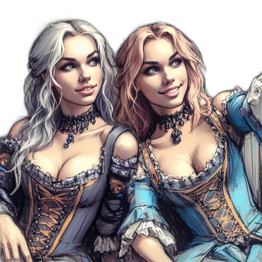 fantasy art, concept art, comic book art, photorealistic transparent PNG cut-out