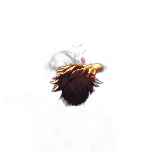 hair, crown, mask, creature transparent PNG cut-out