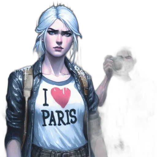 jacket, face, concept art, comic book art transparent PNG cut-out