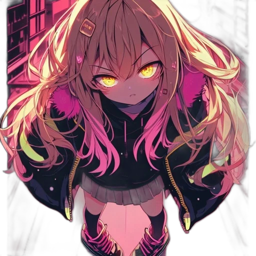 jacket, mask, creature, hair transparent PNG cut-out