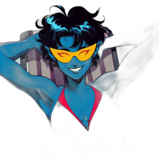 mask, jacket, face, concept art transparent PNG cut-out
