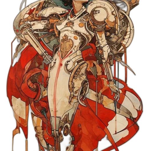 weapon, robot, dress, sword transparent PNG cut-out