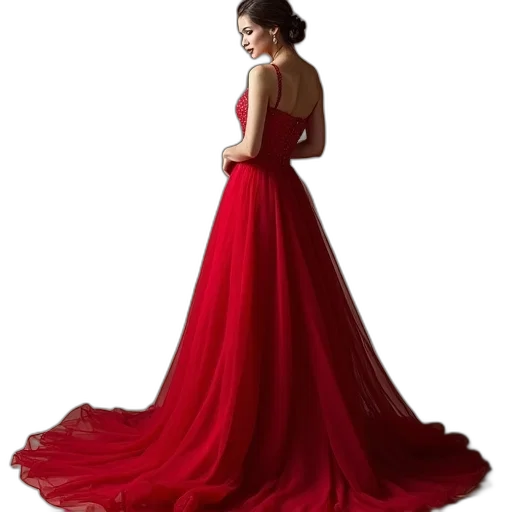 dress, jewelry, crown, photorealistic transparent PNG cut-out