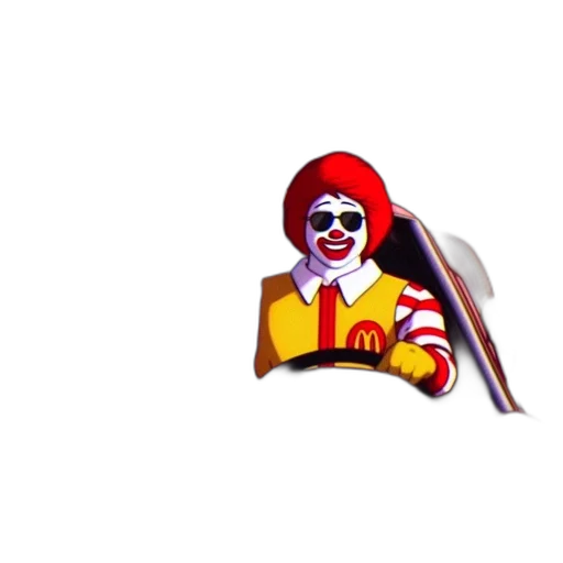 food, pixel art, vaporwave, 3d render transparent PNG cut-out