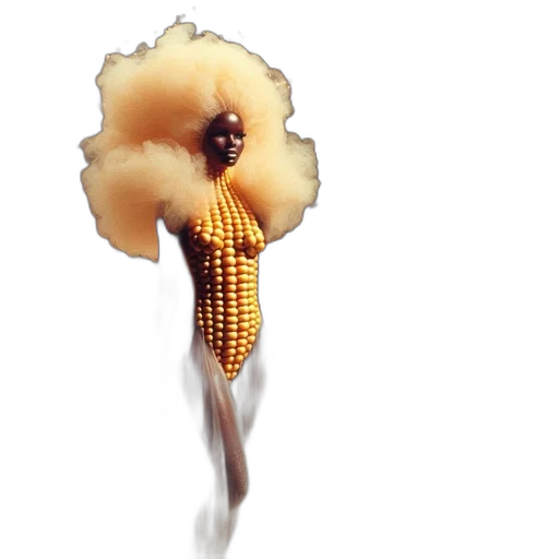 flower, hair, umbrella, creature transparent PNG cut-out