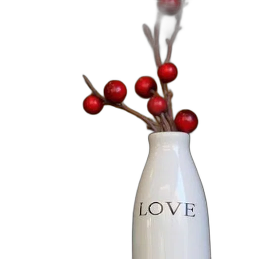 bottle, jewelry, flower, 3d render transparent PNG cut-out