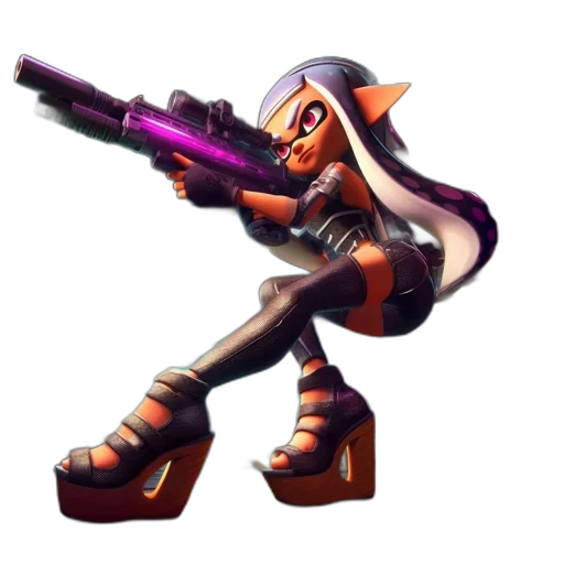 weapon, robot, staff, concept art transparent PNG cut-out