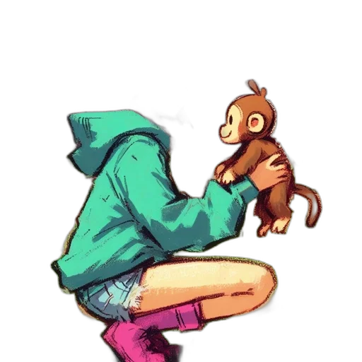 jacket, creature, animal, shoes transparent PNG cut-out
