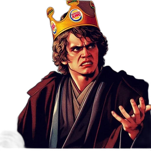 crown, hat, staff, photorealistic transparent PNG cut-out