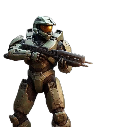 robot, weapon, concept art, 3d render transparent PNG cut-out