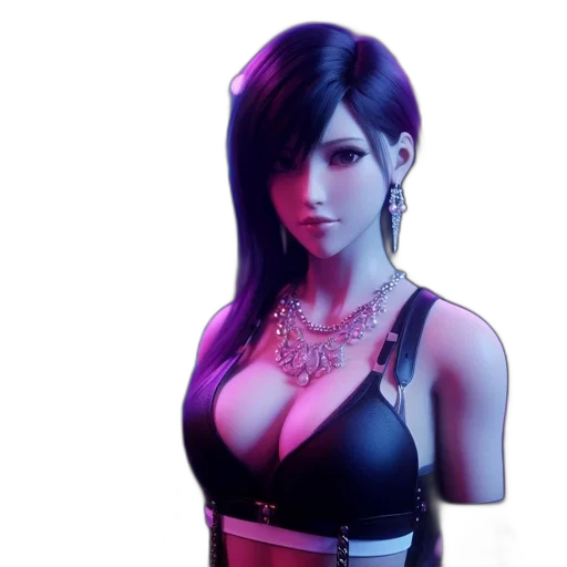 cyberpunk, 3d render, concept art, photorealistic transparent PNG cut-out