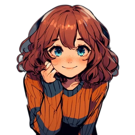 jacket, face, hair, creature transparent PNG cut-out