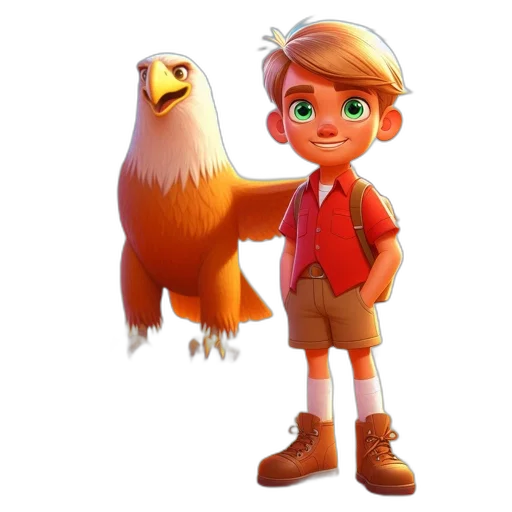 animal, staff, concept art, 3d render transparent PNG cut-out