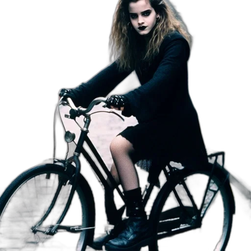 jacket, dress, hair, photorealistic transparent PNG cut-out