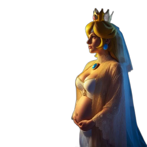 crown, dress, concept art, fantasy art transparent PNG cut-out